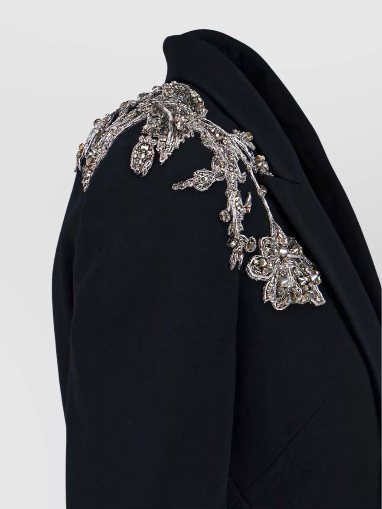 Alexander Mcqueen Shoulder Embellished Structured Lapel Blazer