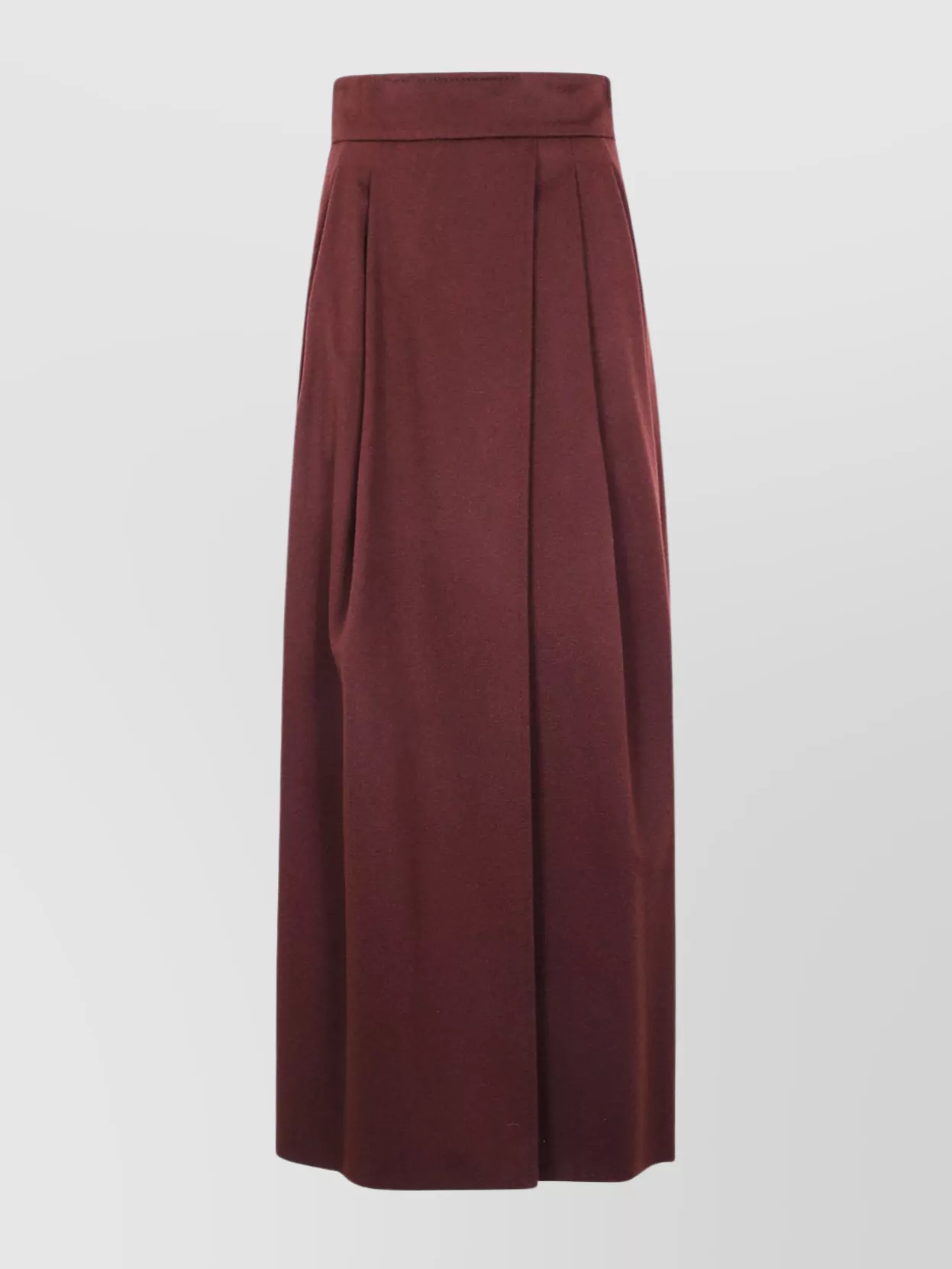 Max Mara High Waist Pleated Long Skirt