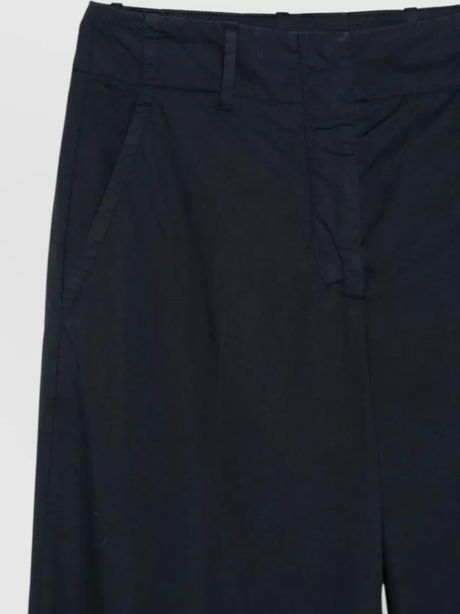 Incotex Cotton Wide-Leg Trousers
