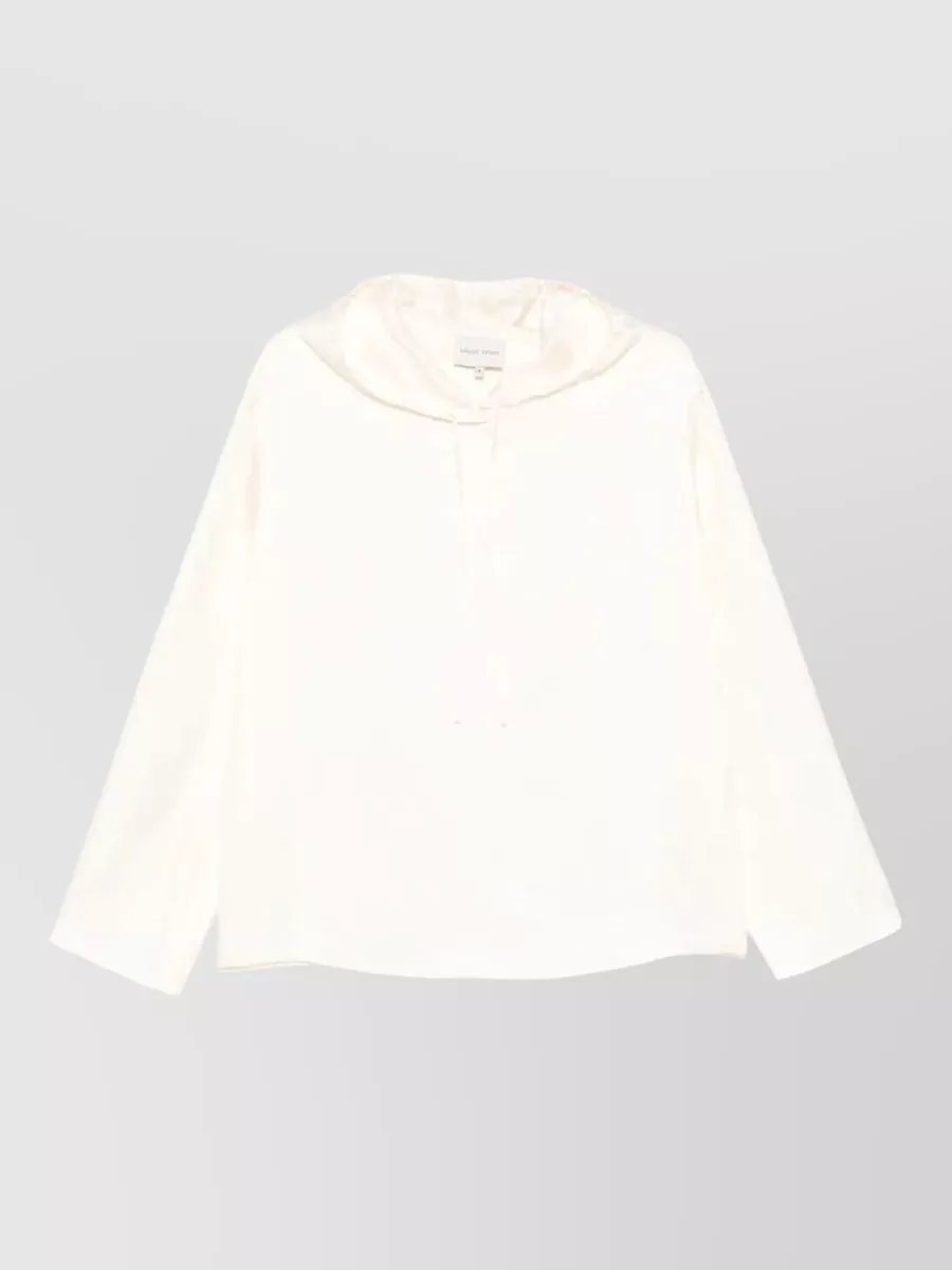 Loulou Studio Silk Hooded Blouse