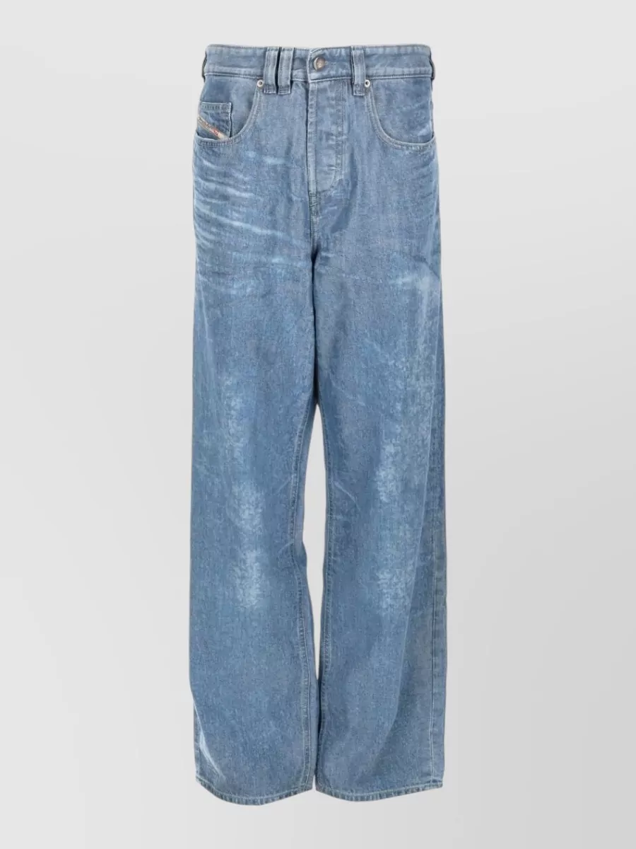 Diesel denim straight-leg jeans