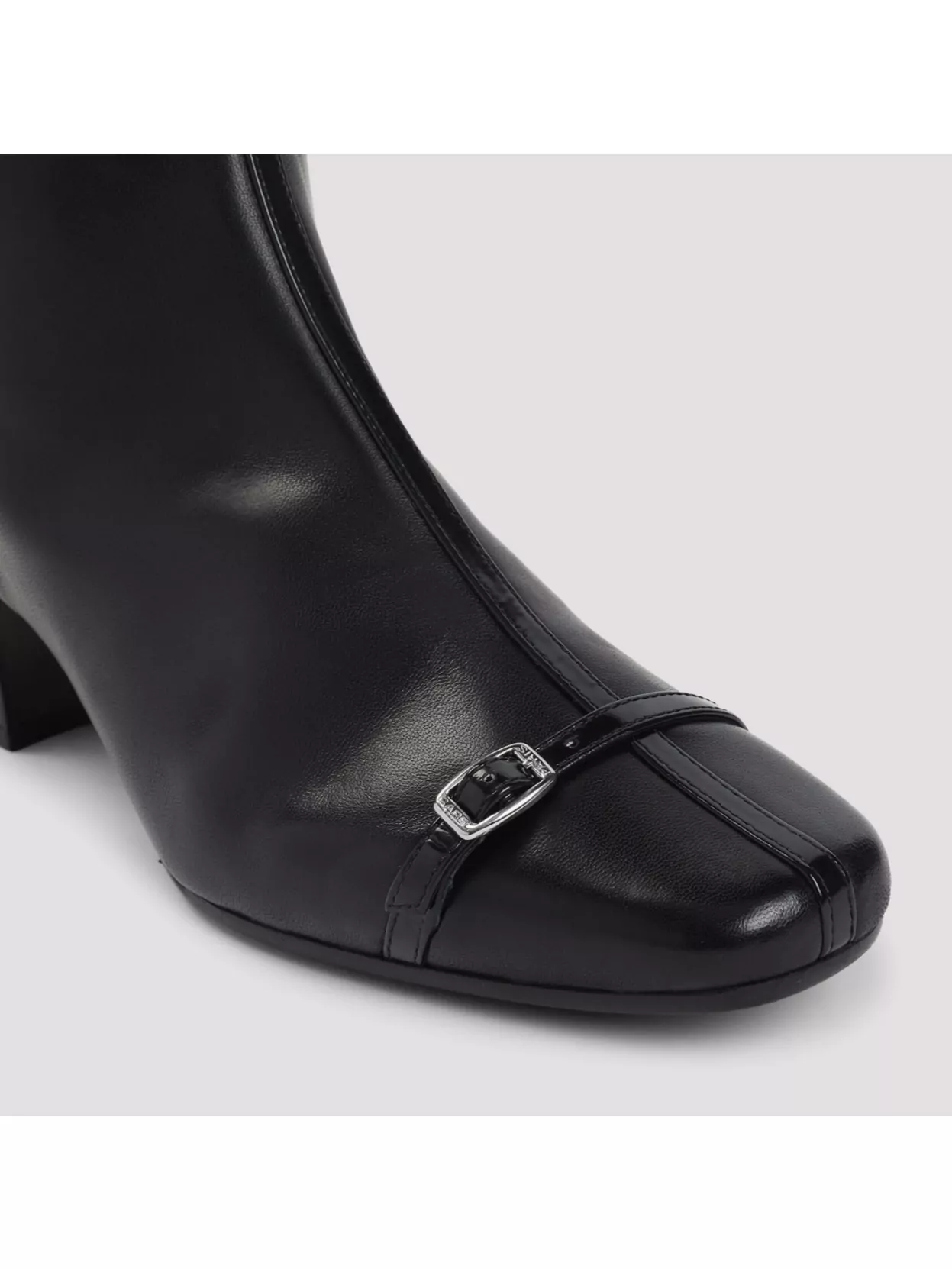Carel Block Heel Buckle Knee-High Boots