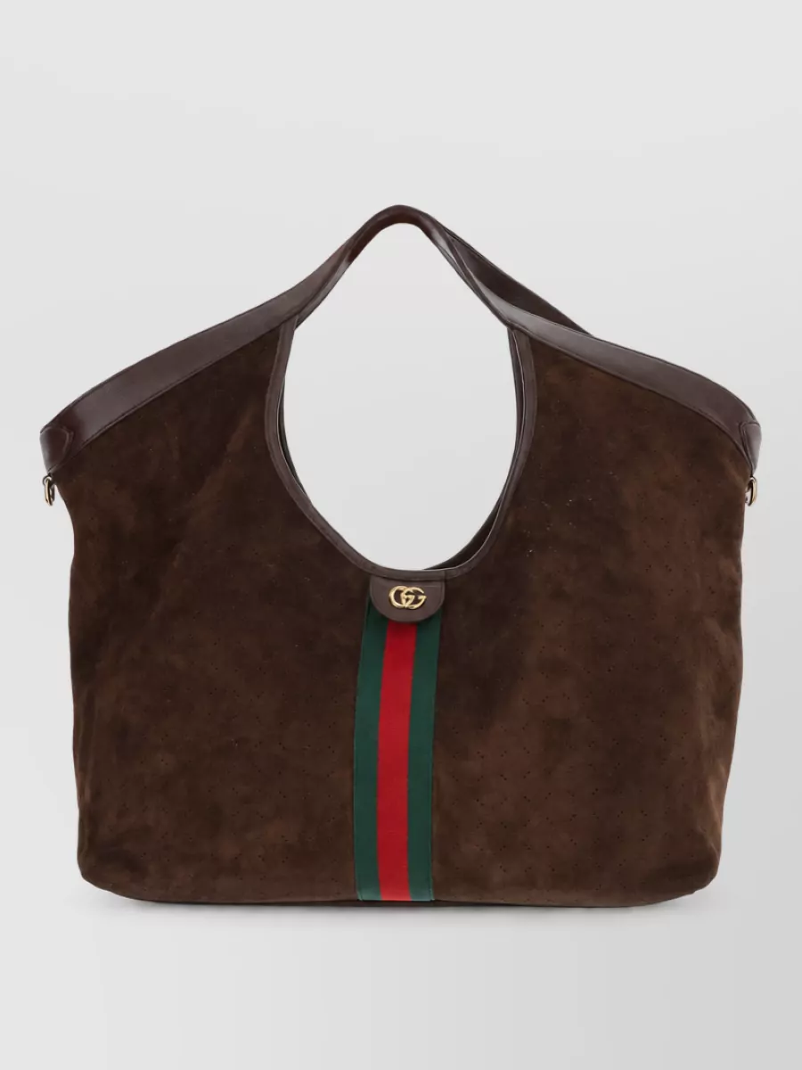 Gucci Giglio Large Leather Tote Bag