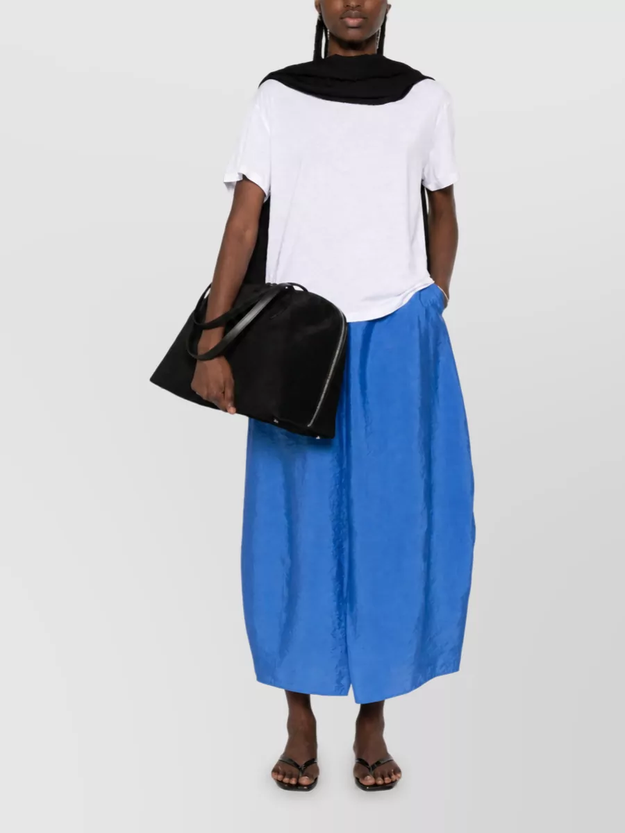 Totême Cotton Blend Crew Neck Lounge T-Shirt
