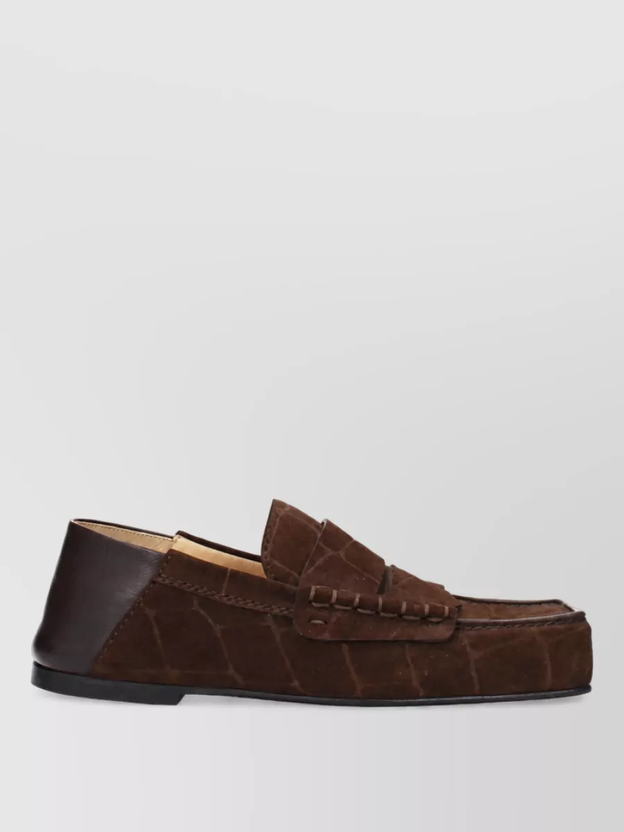 Jacquemus Suede Leather Slip-On Loafers