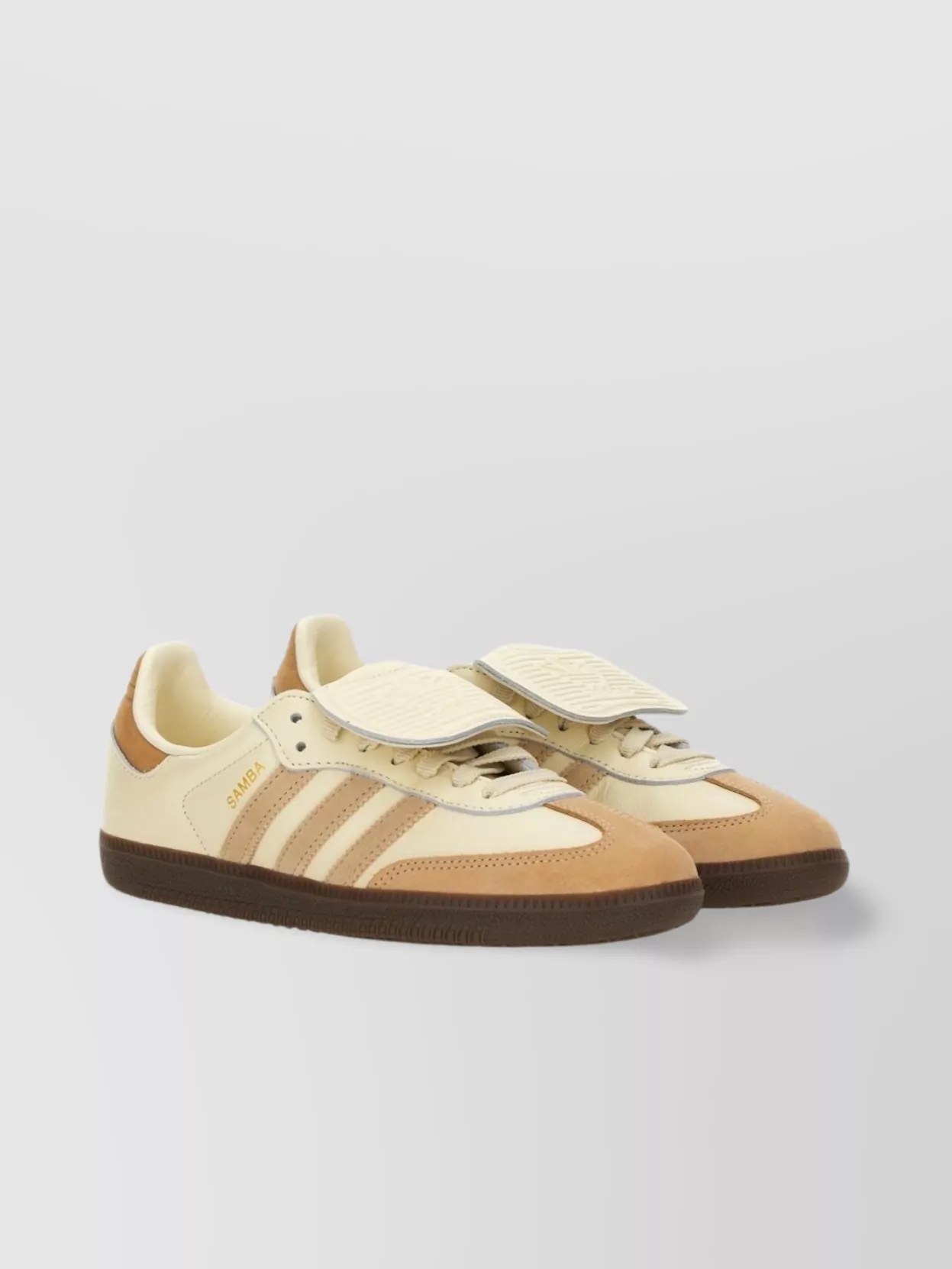Adidas Originals Rubber Sole Sneakers With Contrast Panels