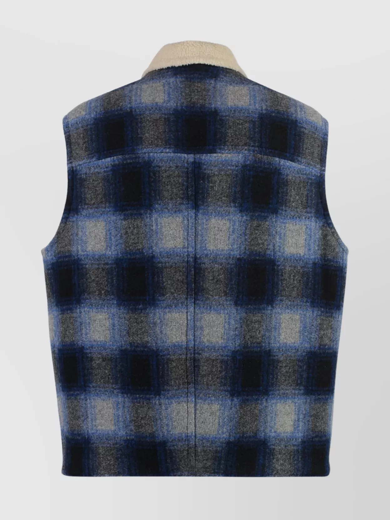 Isabel Marant Vest Sleeveless Zippered Check Motif