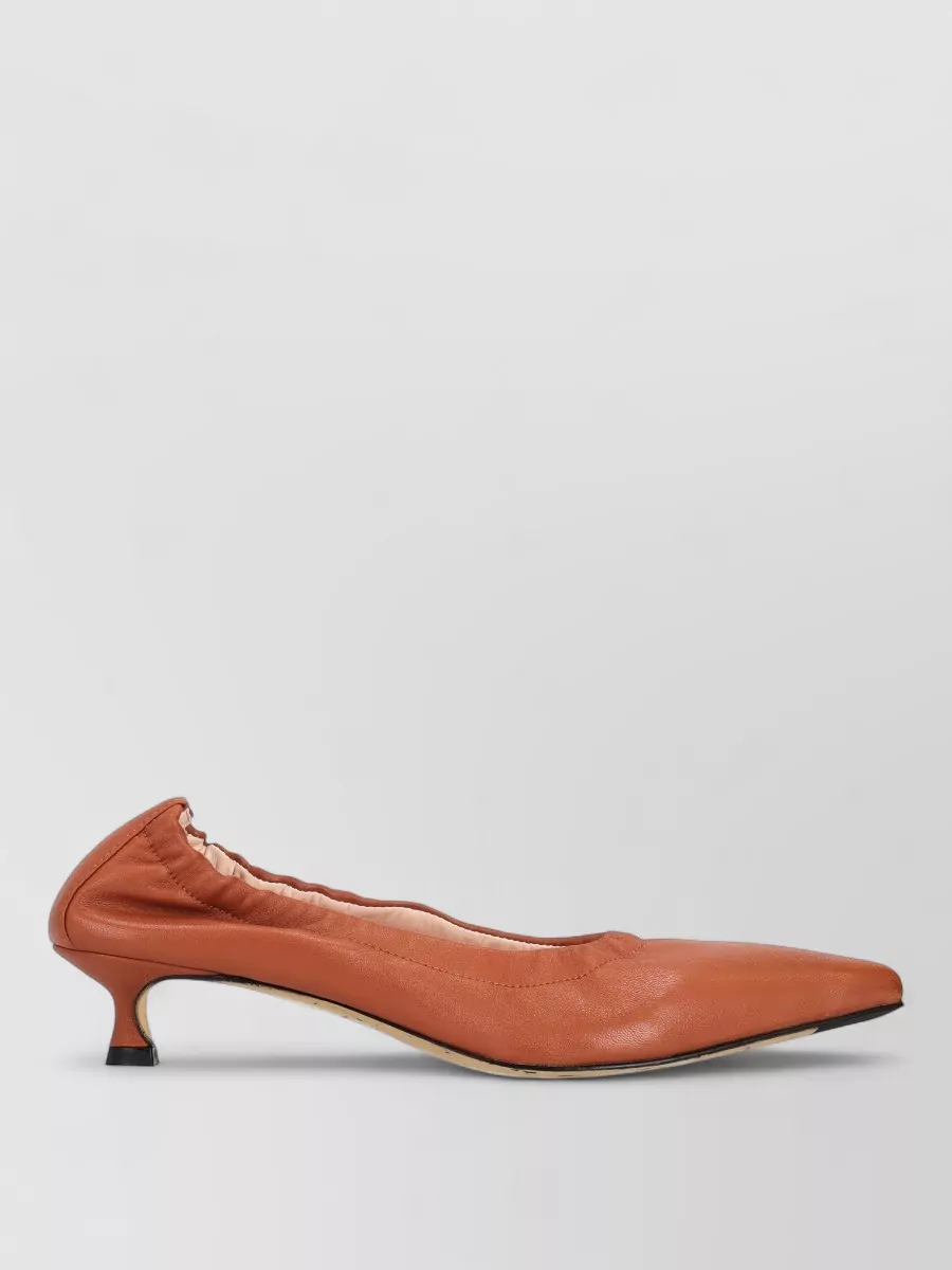 La Rose Leather Ballerina Shoes