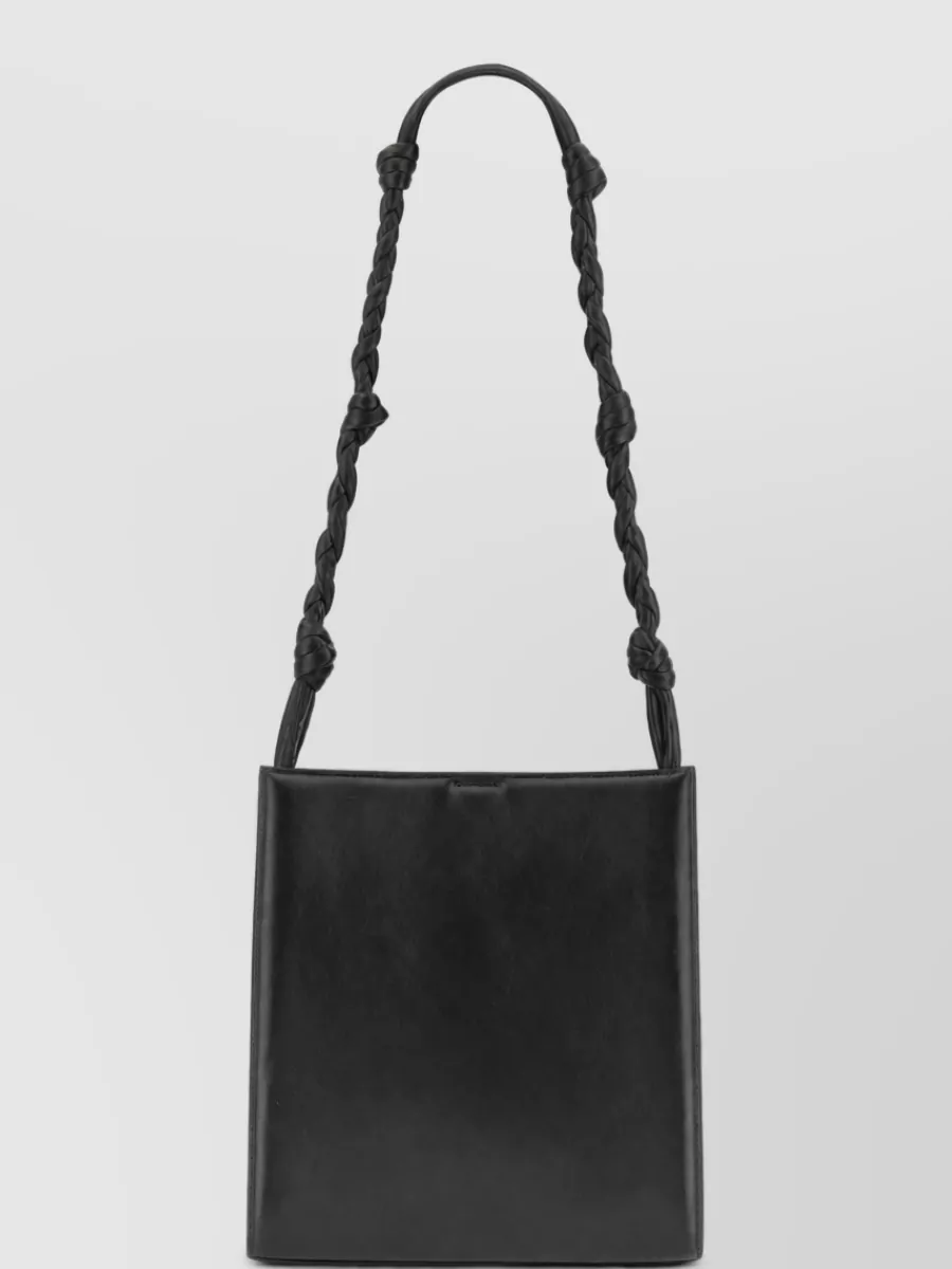 Jil Sander Tangle Medium Leather Shoulder Bag