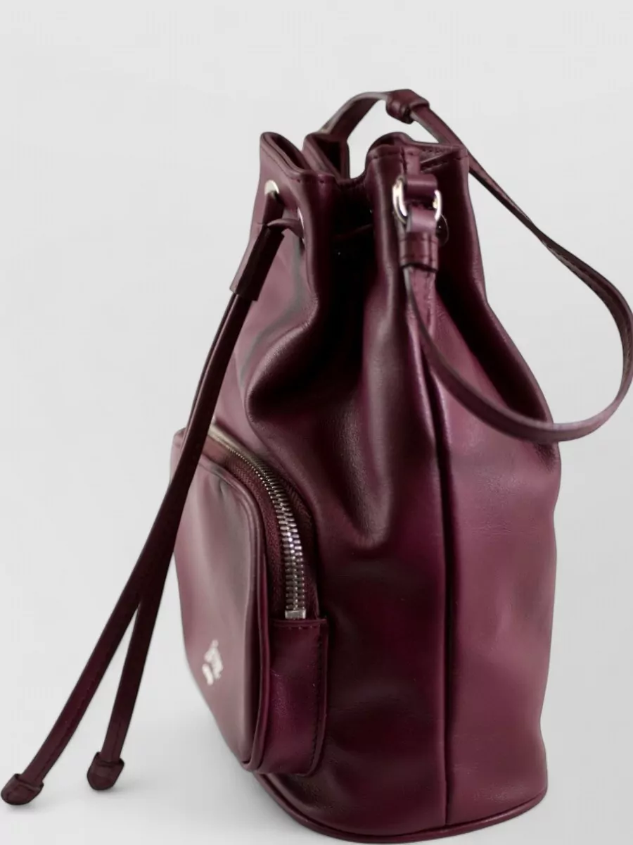 La Rose Leather Bucket Bag