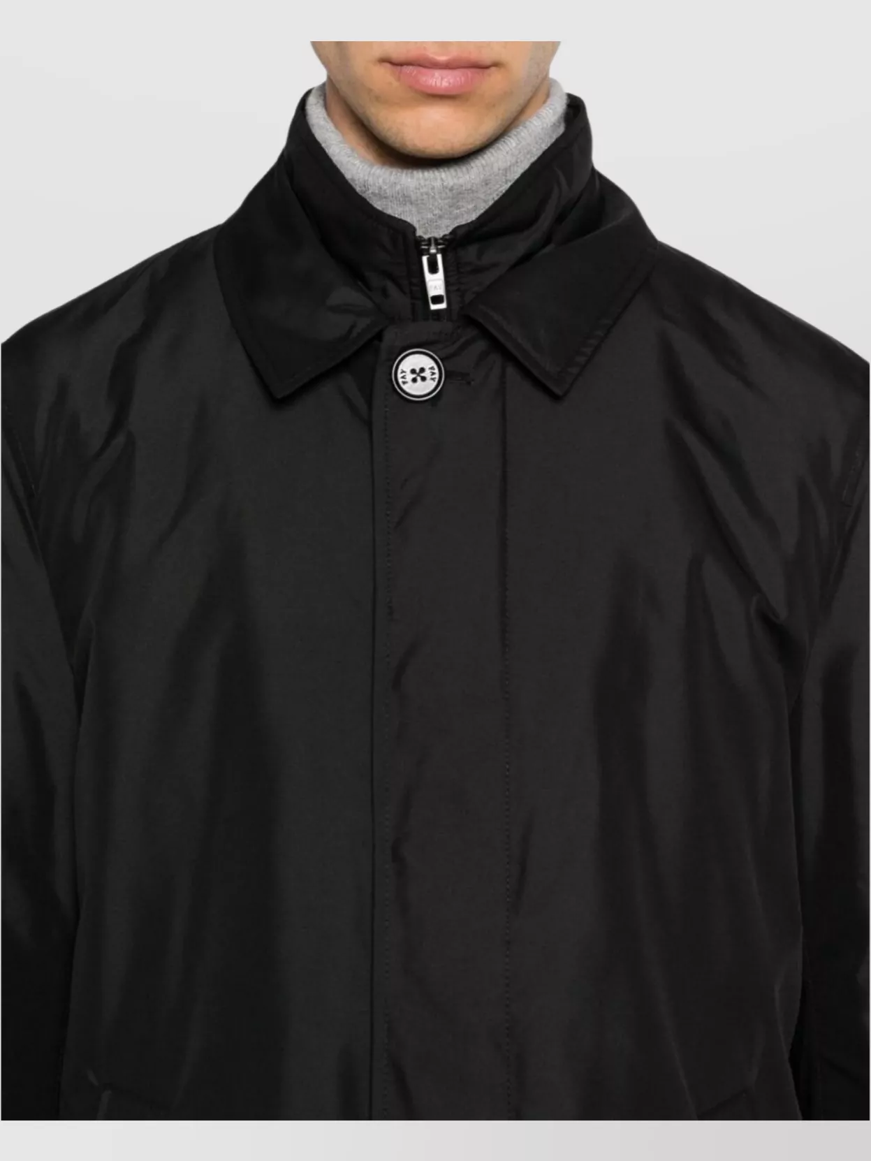 Fay Morning Waterproof Coat Branded Zip