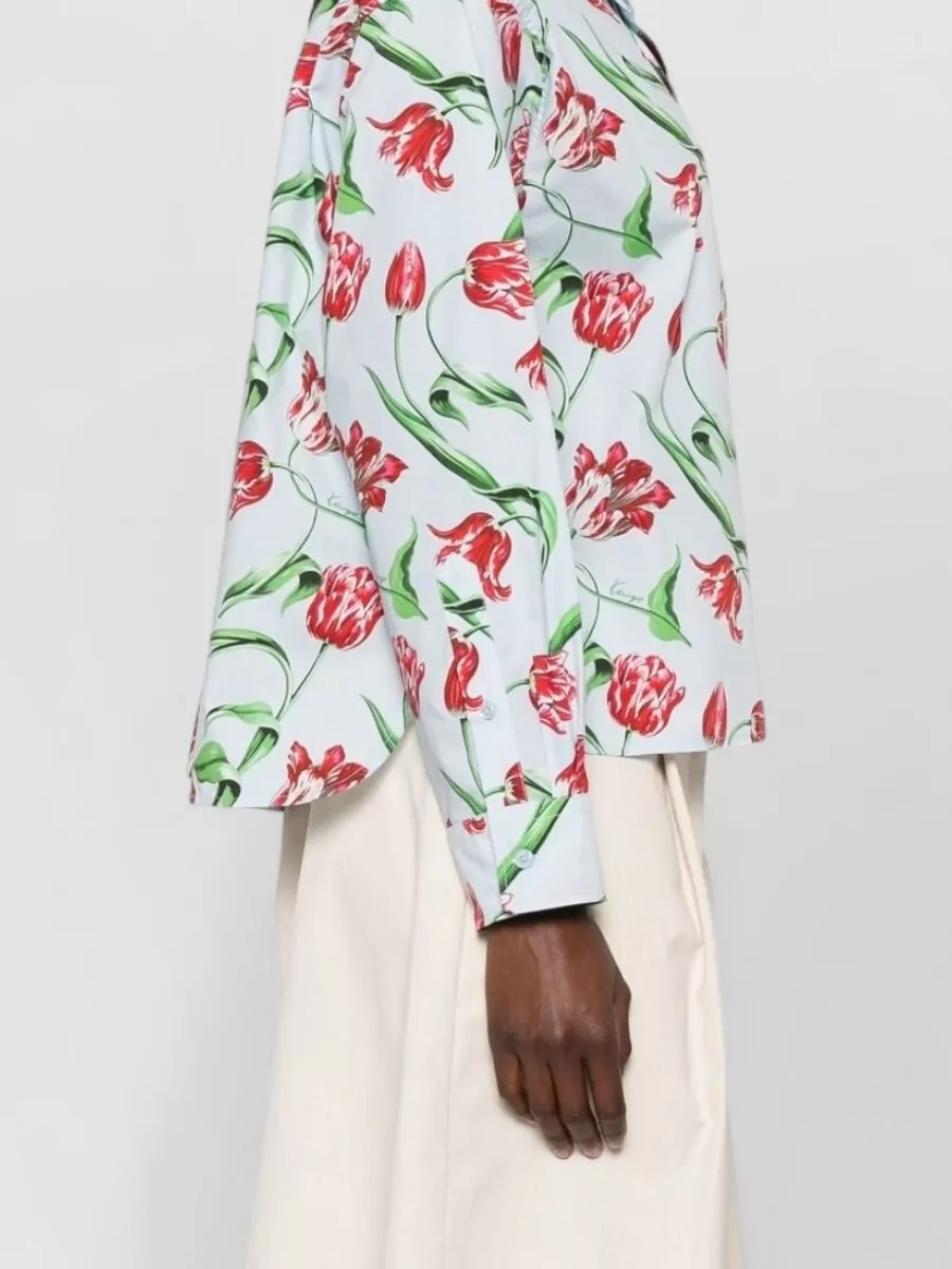 Kenzo Floral Print Long Sleeve Shirt