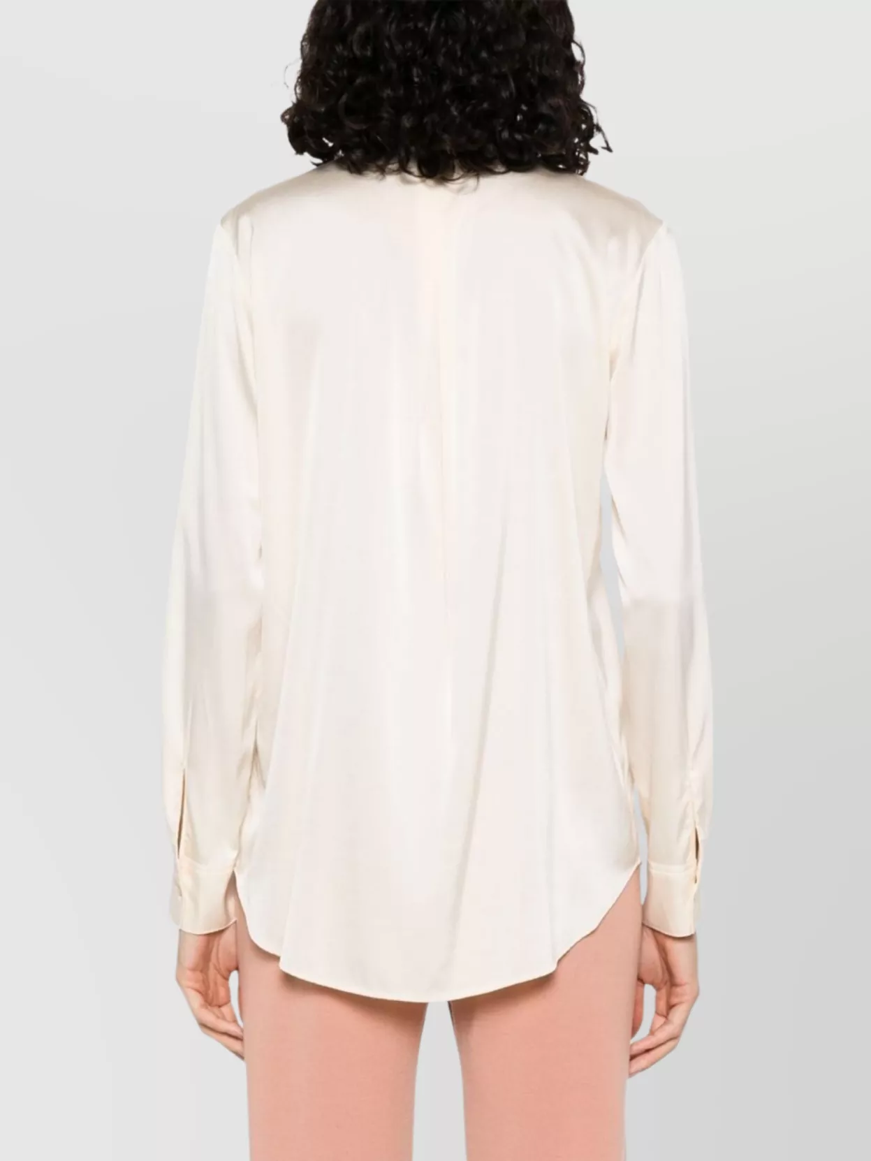 Forte Forte Luxurious Long Sleeve Silk Collared Top