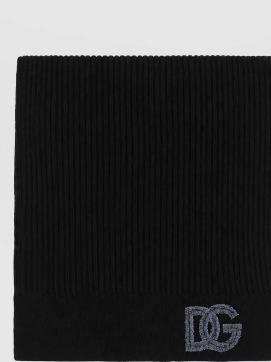 Dolce&Gabbana ribbed wool scarf