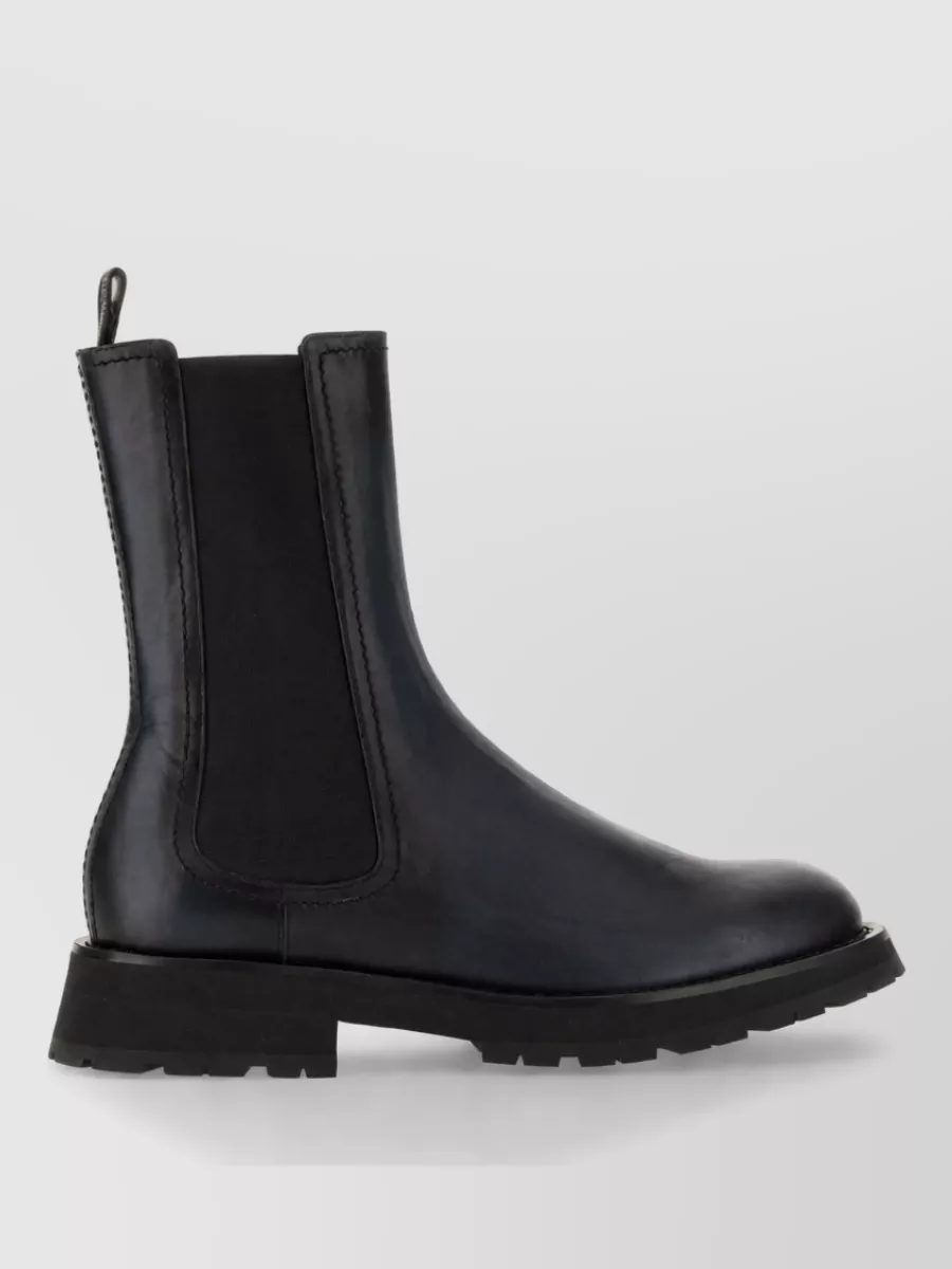 Alexander Mcqueen Leather Boots