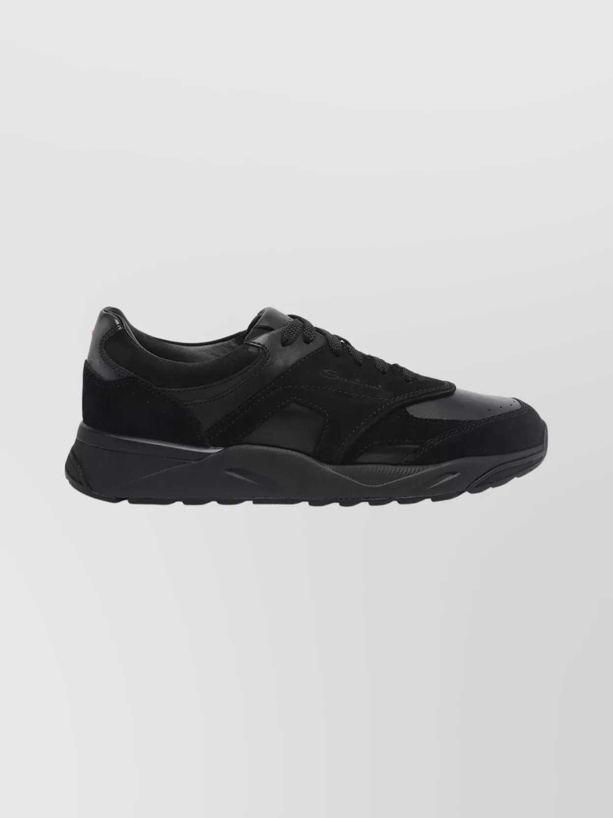 Santoni Low Top Sneakers With Round Toe Design