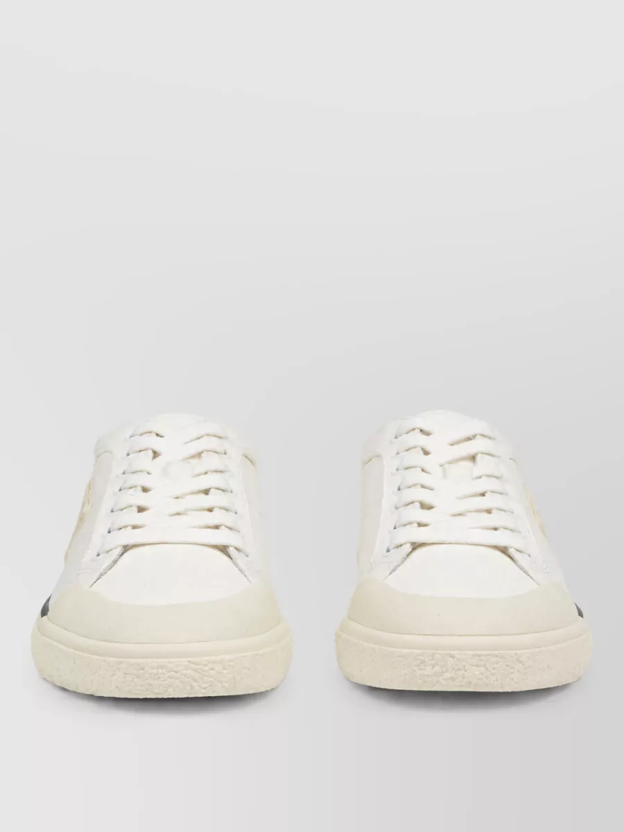 Celine Cotton Lace-Up Sneakers