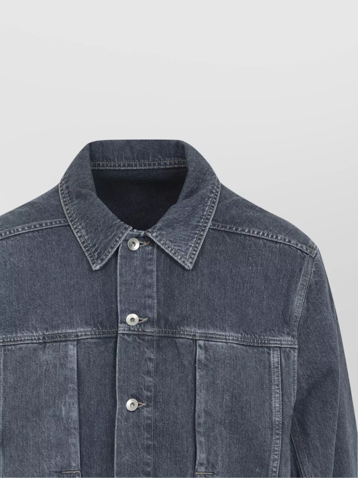 Rick Owens Drkshdw Oversize Cotton Denim Worker Jacket