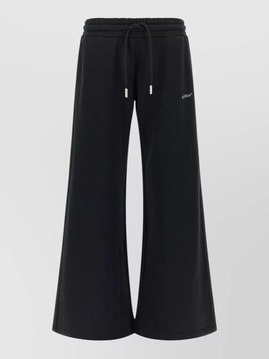 Off-White cotton flared wide-leg joggers