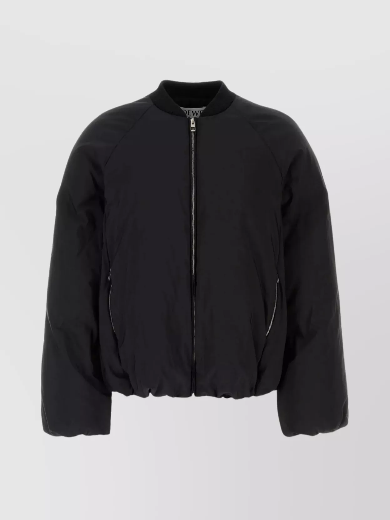 Shop Loewe Cropped Padded Jacket With Elastic Cuffs And Hemline