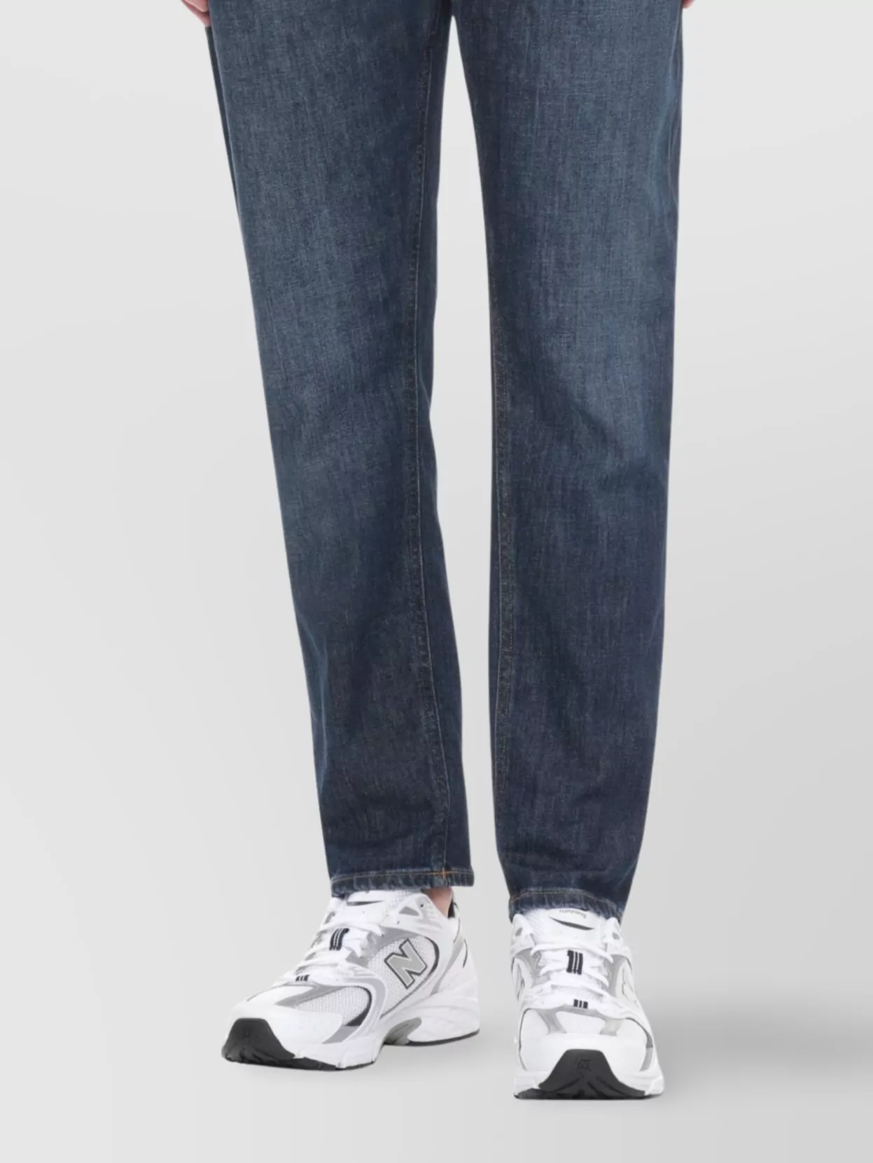 Dondup Straight Fit Cotton Trousers With Five Pockets