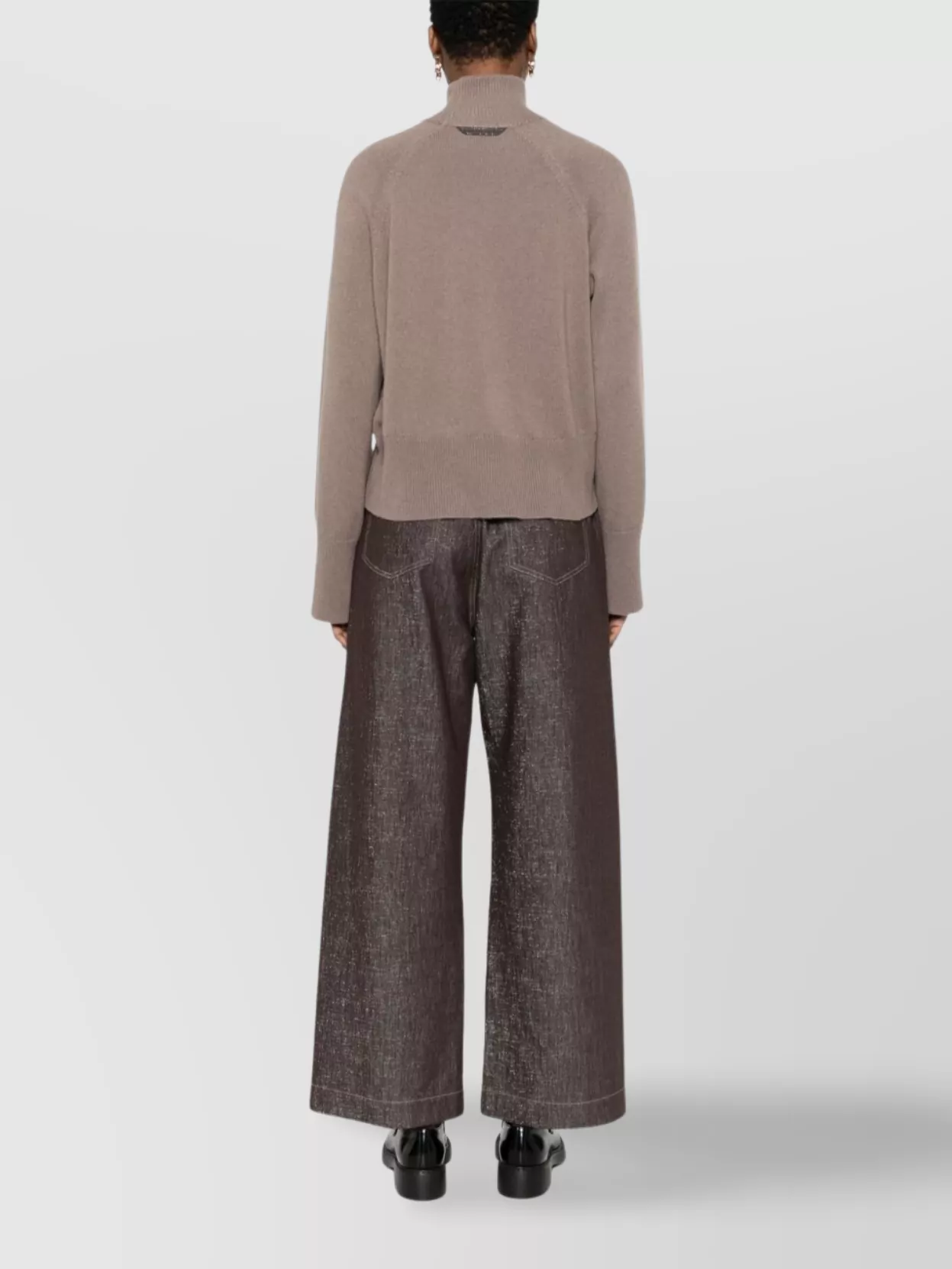 Brunello Cucinelli Short Turtleneck Knit Sweater