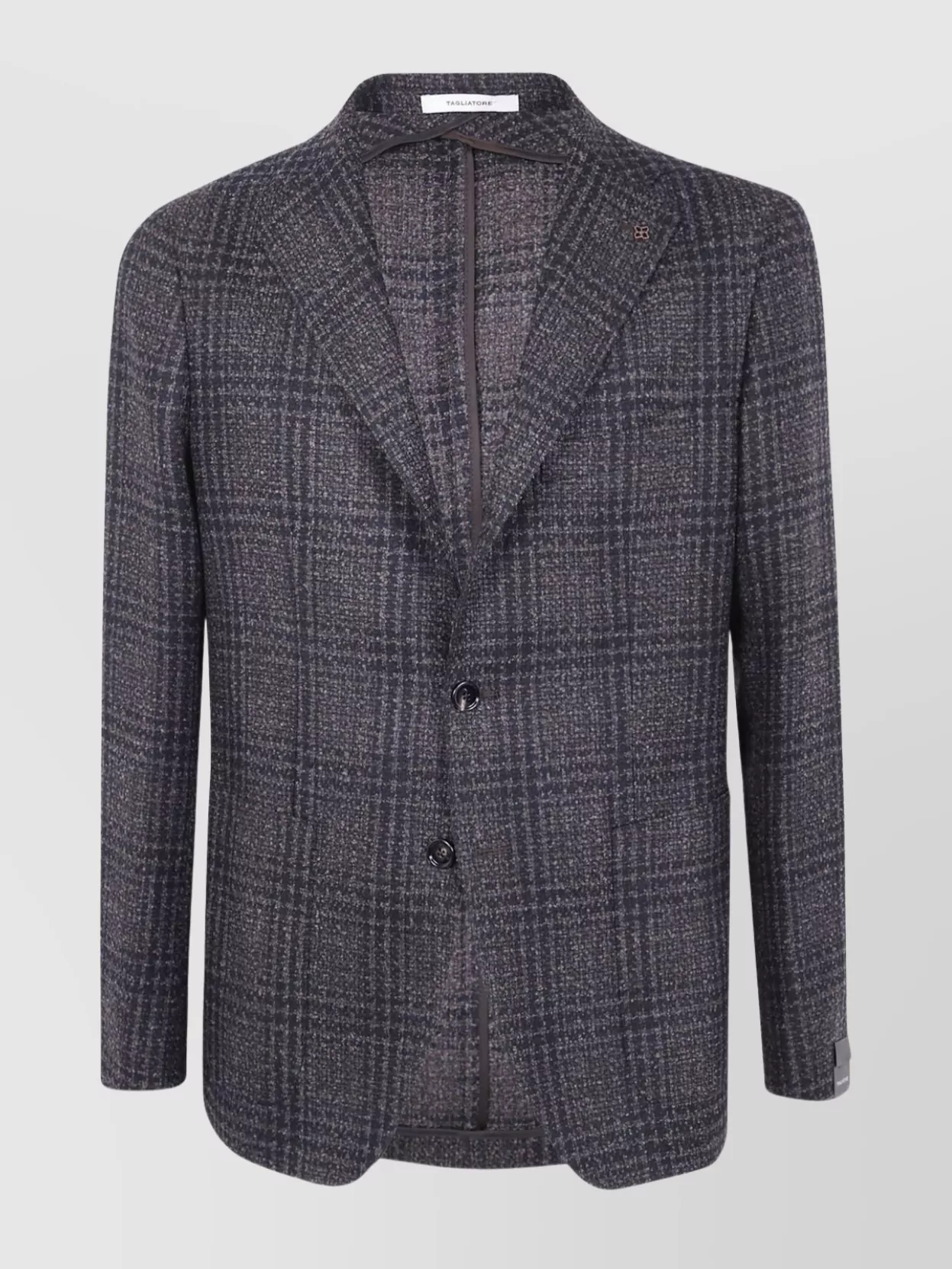Tagliatore Men's Jacket With Check Pattern Design