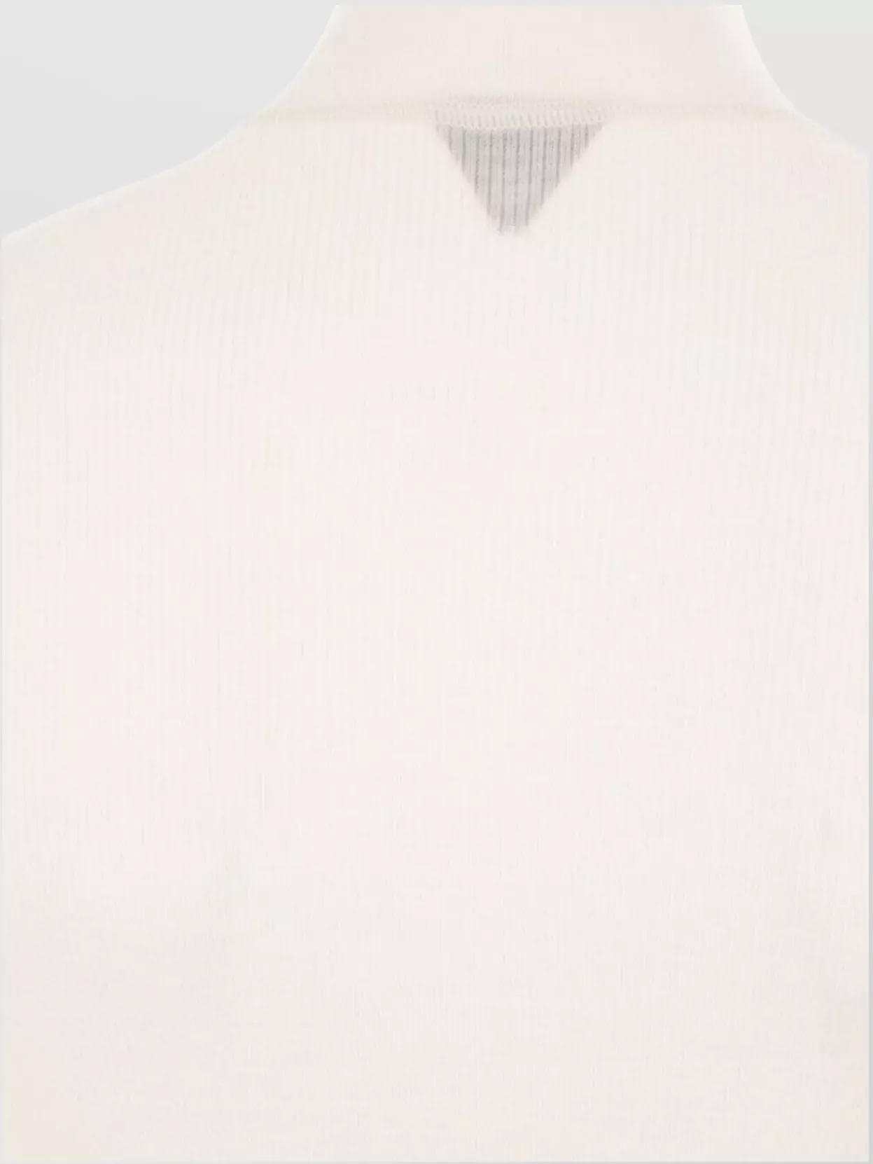 Bottega Veneta Womens Chalk High-neck Slim-fit Cotton-blend Top In White