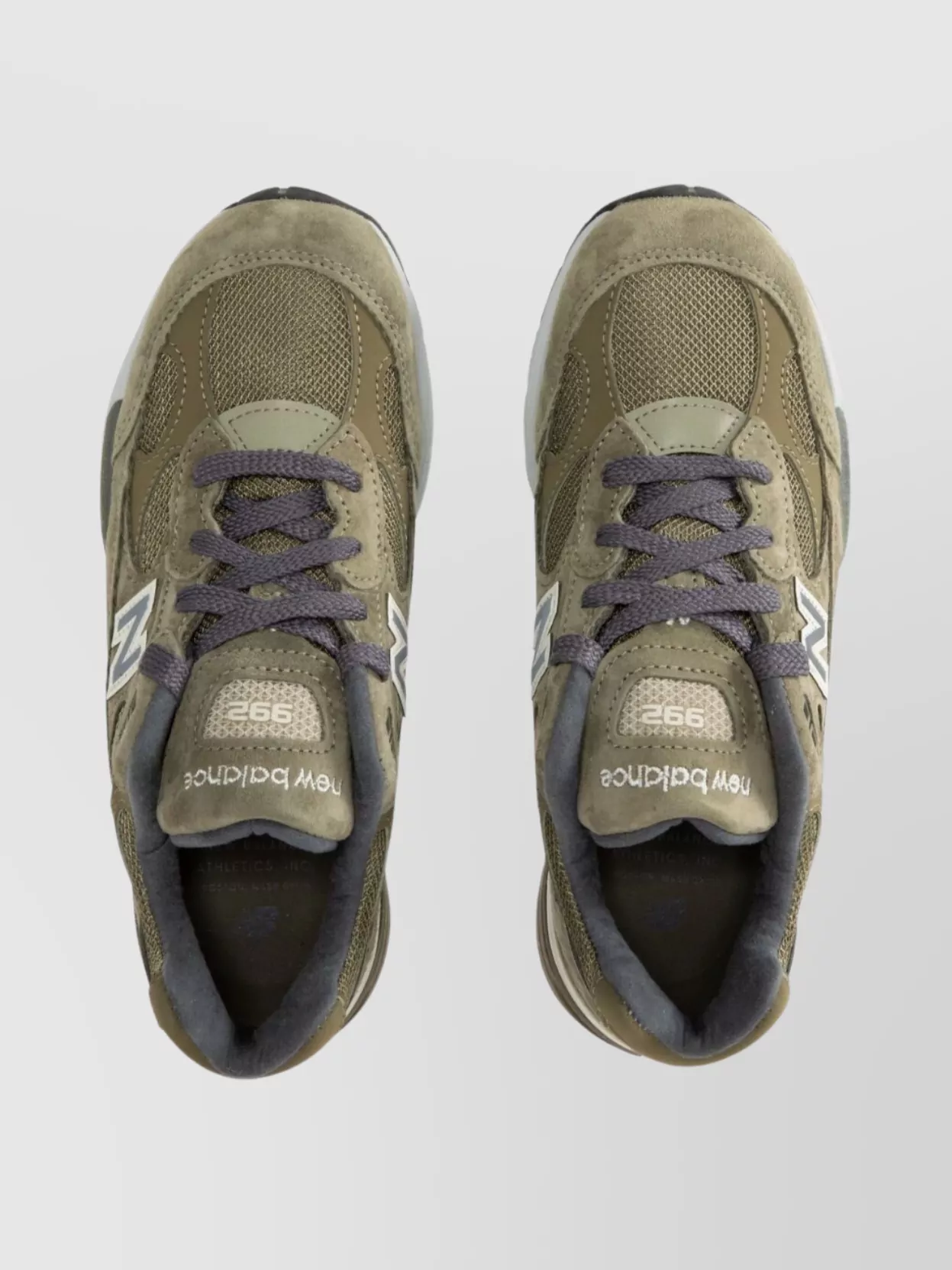 New Balance Lace-Up Footwear With Suede And Mesh