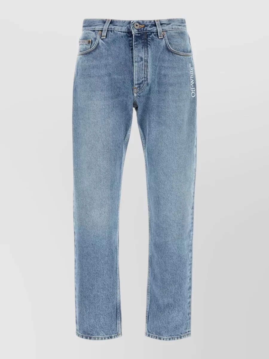 Off-White Denim Straight-Leg Jeans