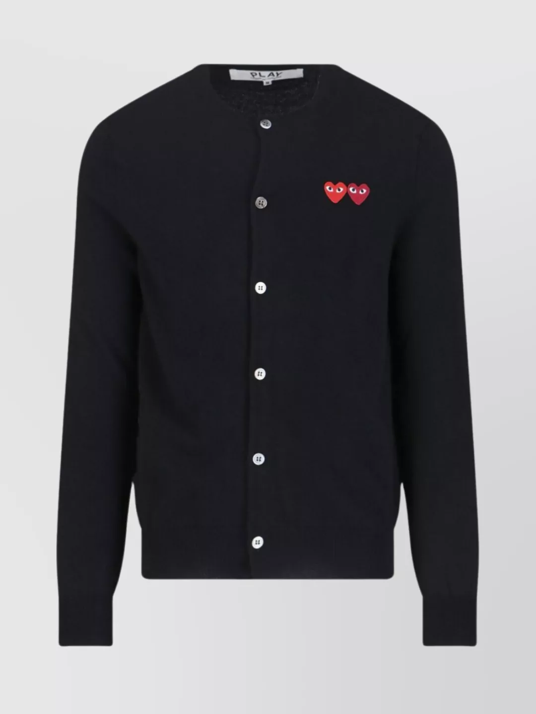 Comme Des Garçons Play Long Sleeve Crew Neck Top Design In Blue
