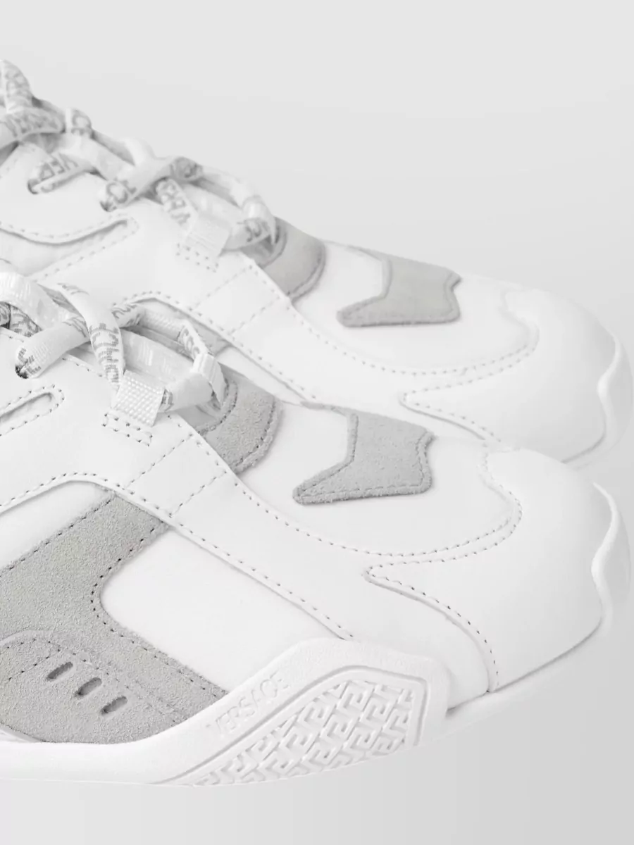 Versace Leather Low-Top Sneakers
