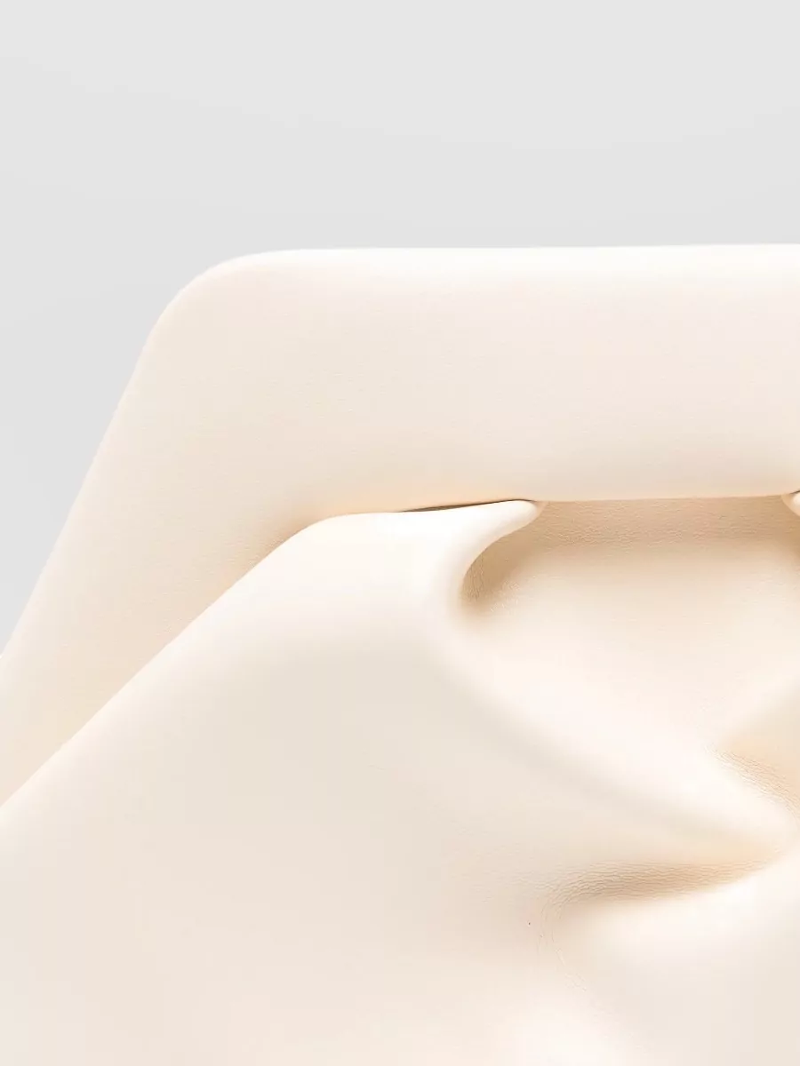 Themoiré Na Leather Clutch Bag