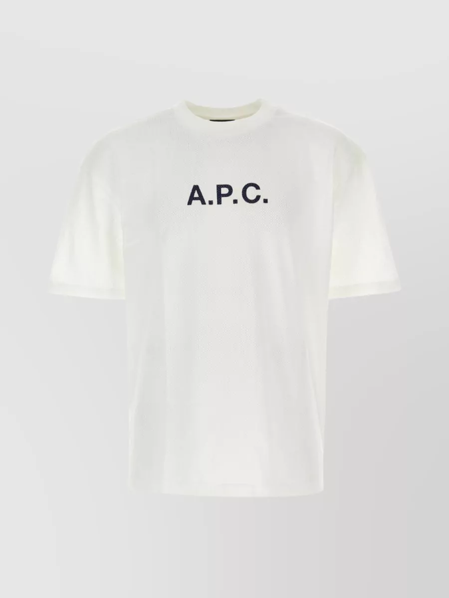 Shop Apc Textured Oversize Cotton T-shirt In White