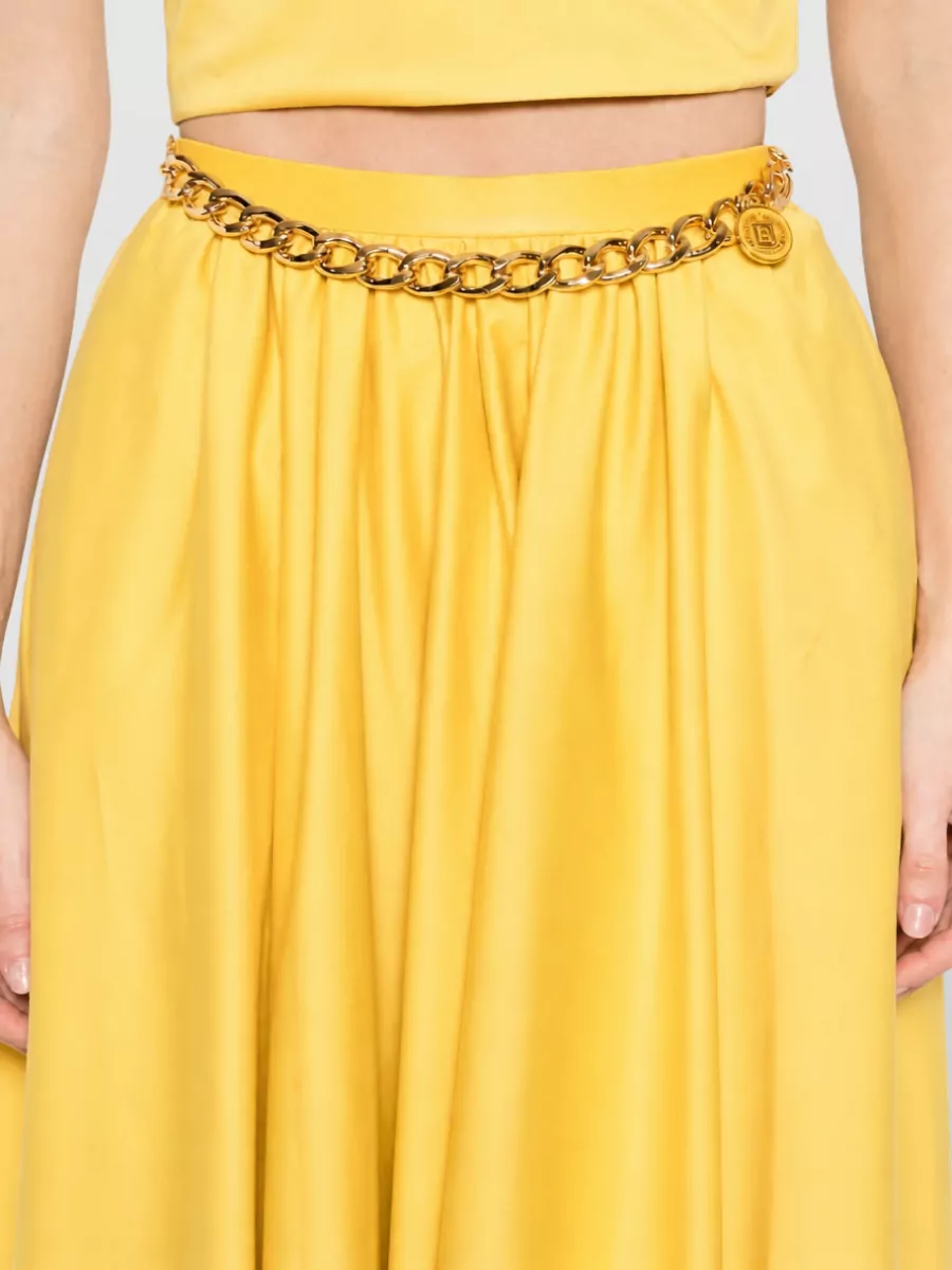 Elisabetta Franchi Cotton Full Skirt