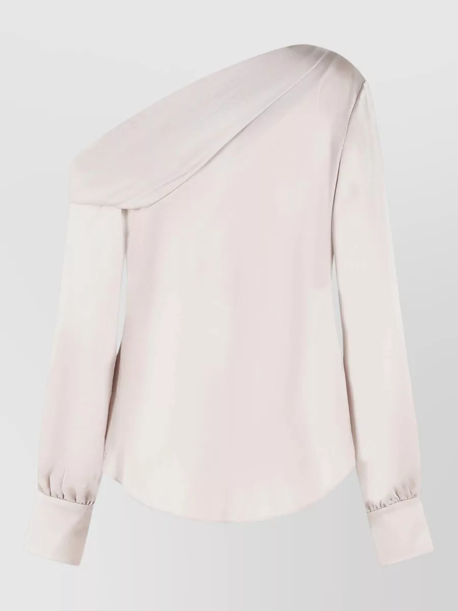 Simkhai Acetate-Blend One-Shoulder Blouse