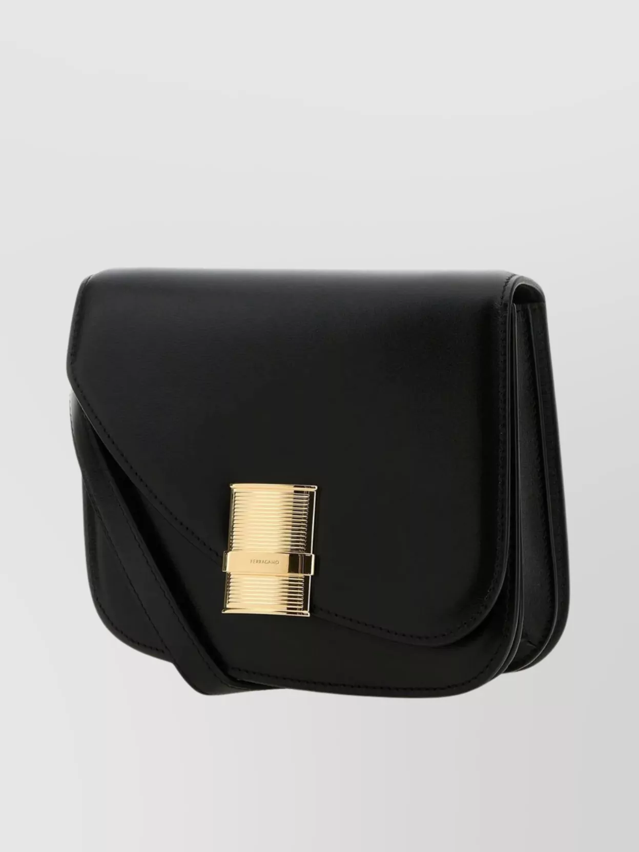 Ferragamo Smooth Leather Crossbody Bag With Adjustable Strap