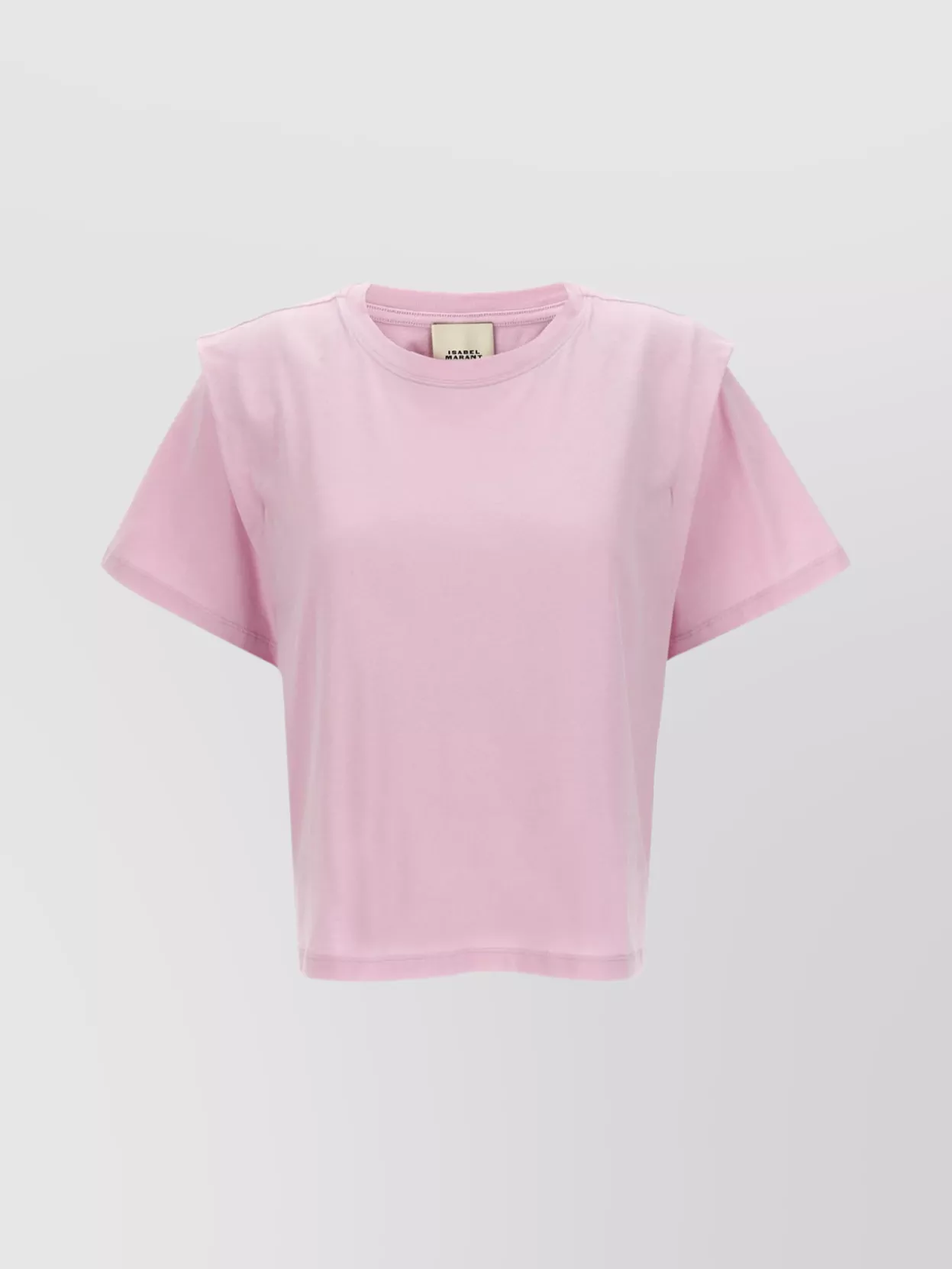 Shop Isabel Marant 'zelitos' Shoulder Detail Crop T-shirt