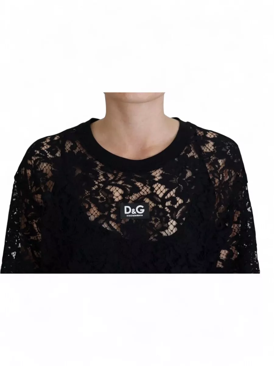 Dolce&Gabbana Floral Lace Mini Dress