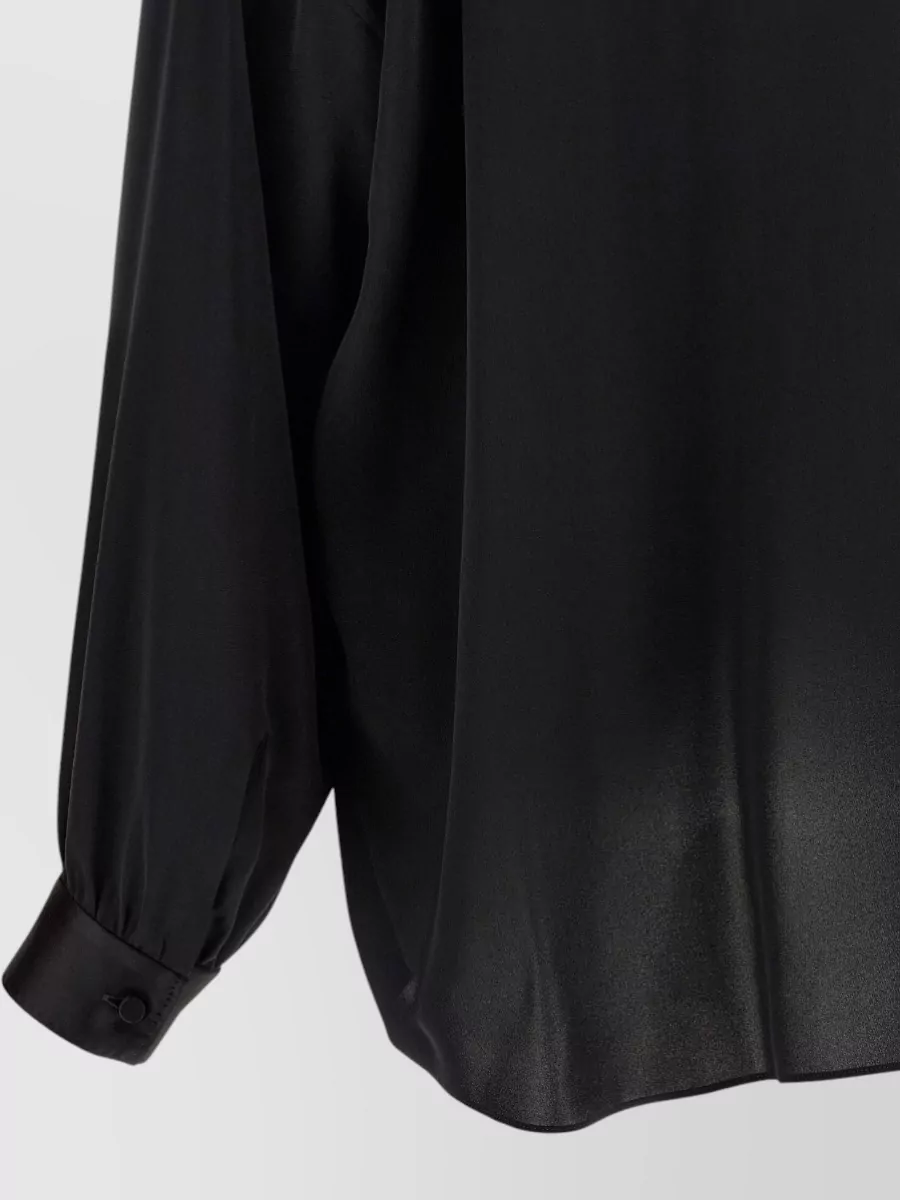 Tom Ford Bow Tie Neck Blouse Long Sleeves