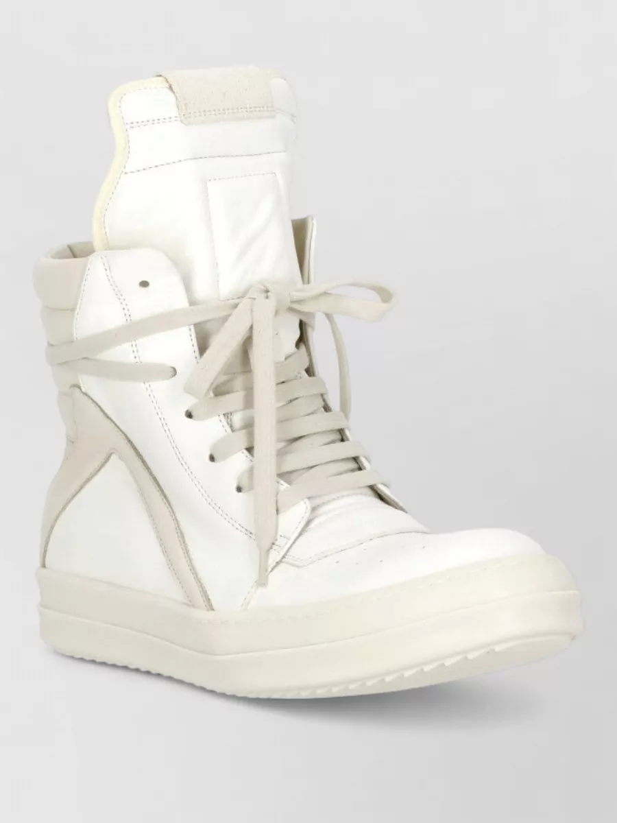 Rick Owens leather high-top sneakers