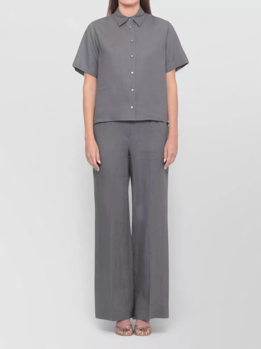 Peserico Linen Short-Sleeve Shirt