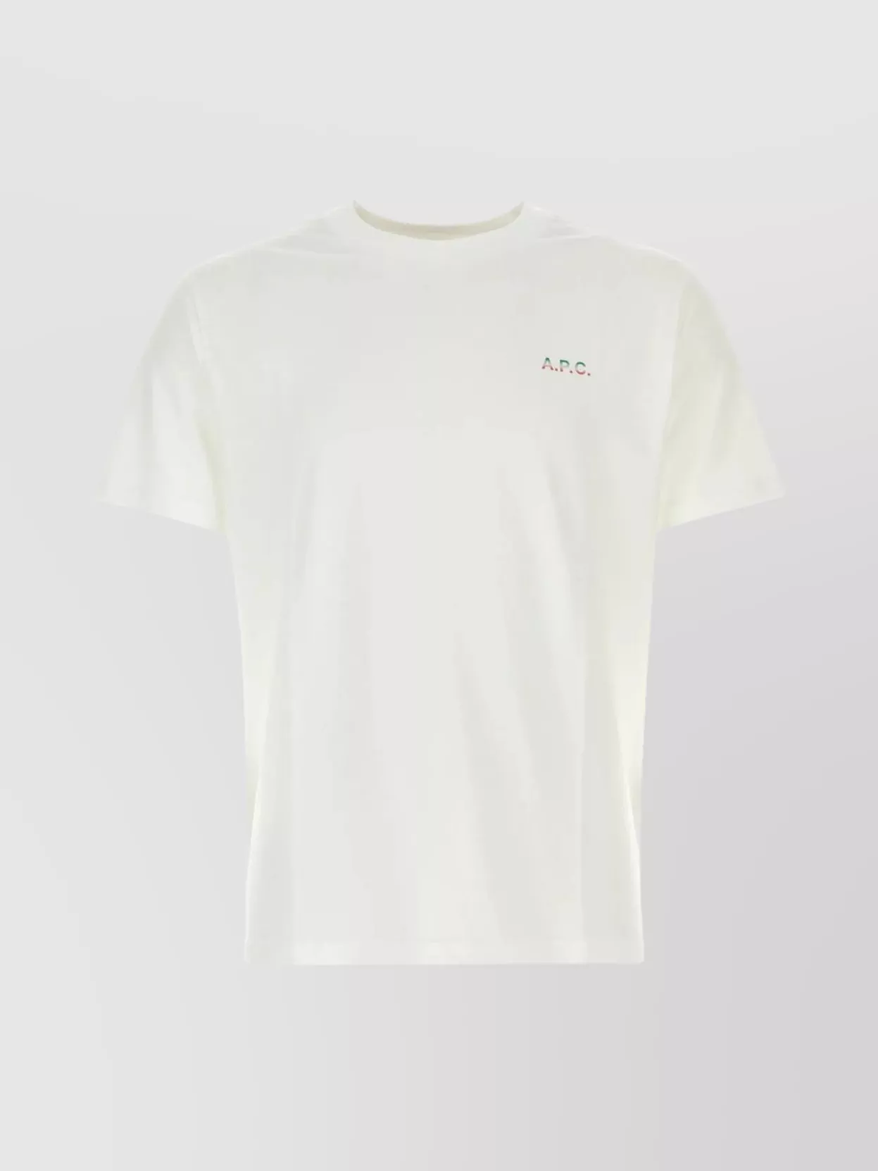 Shop Apc Ribbed Crew-neck T-shirt With Striking Back Print In Cream