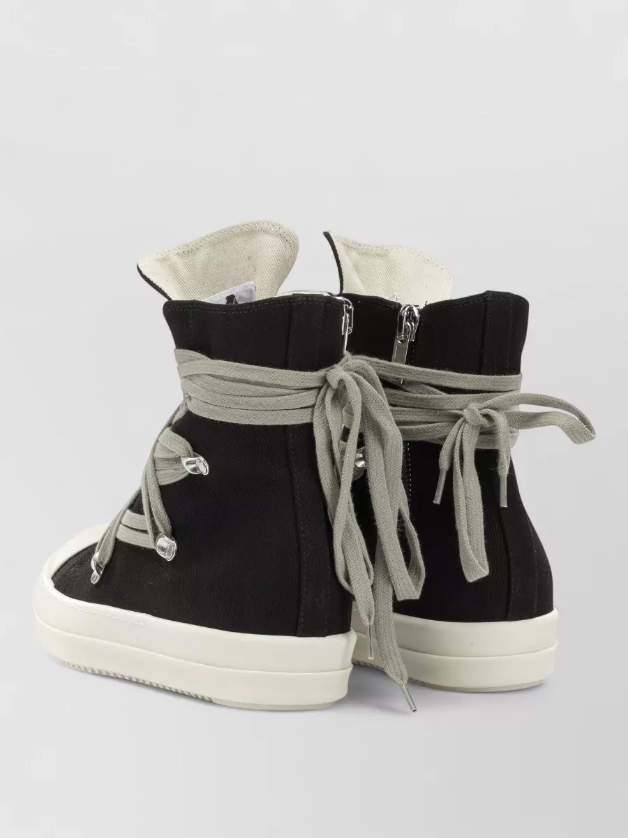 Rick Owens Drkshdw Cotton High-Top Sneakers