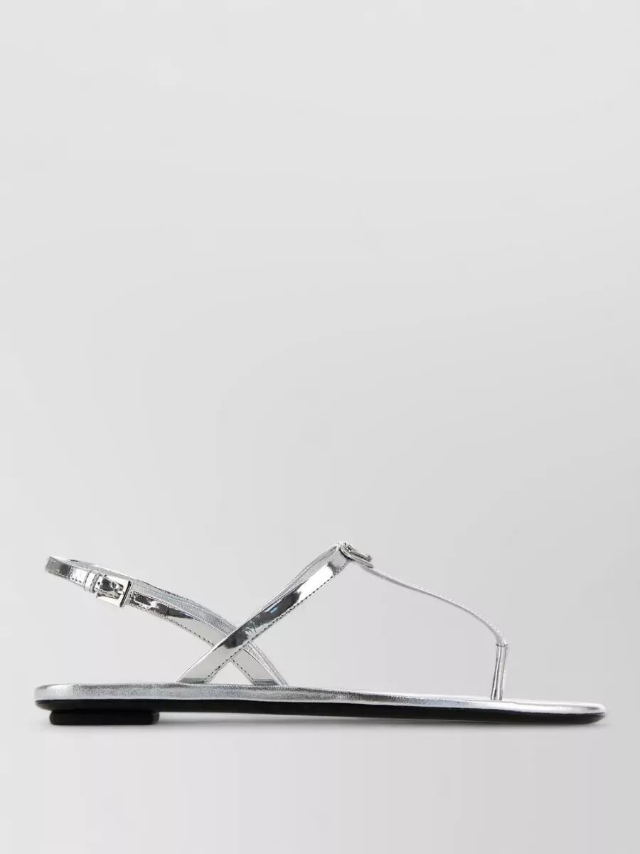Prada leather thong sandals