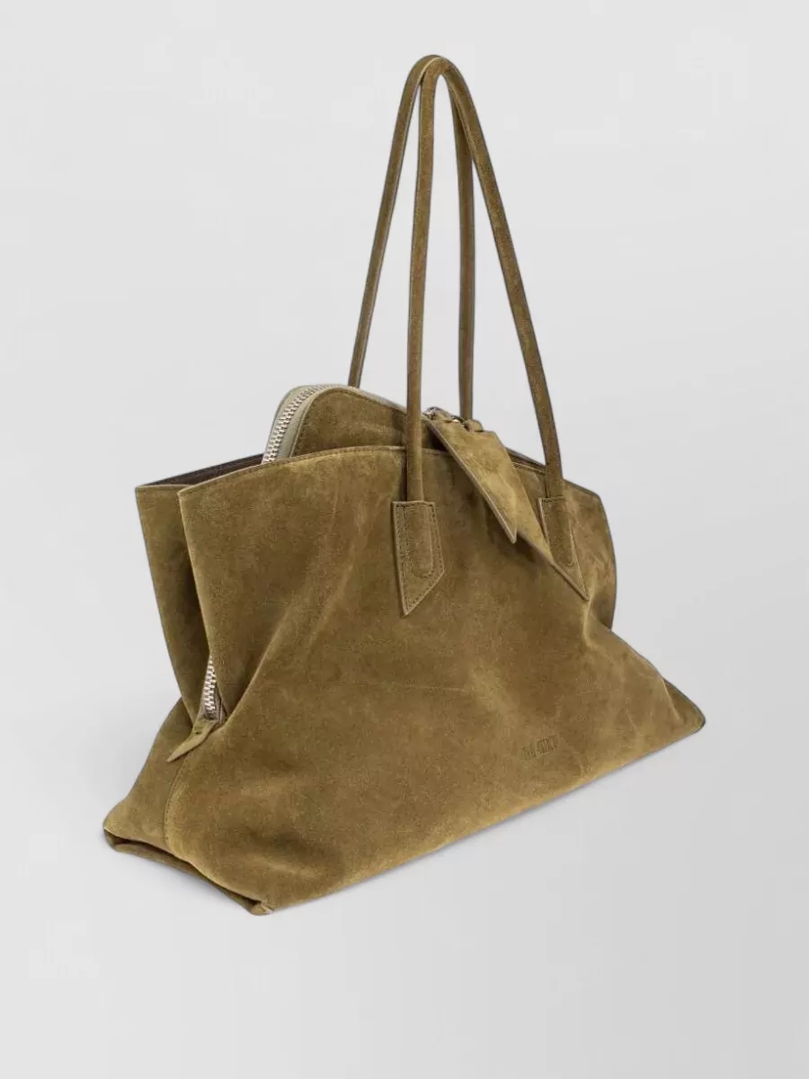 The Attico Medium Suede Leather Tote Bag
