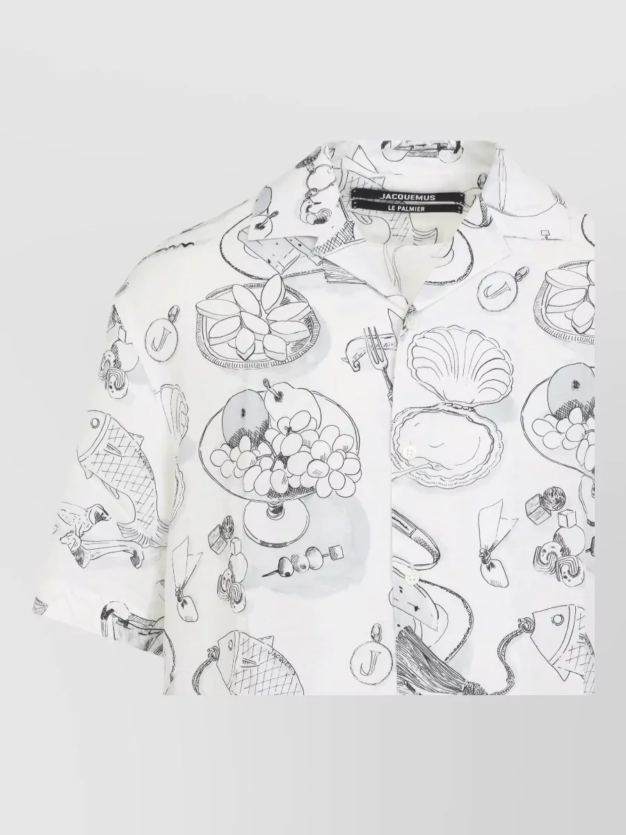 Jacquemus Printed Short-Sleeve Bowling Shirt