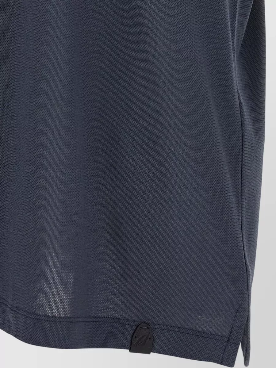 Brioni Cotton Polo Shirt Short Sleeves Collar