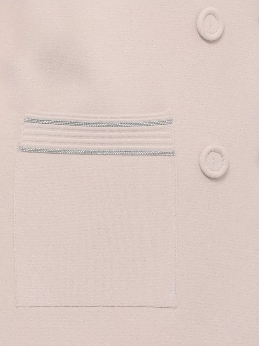 D.exterior Single-Breasted Blazer