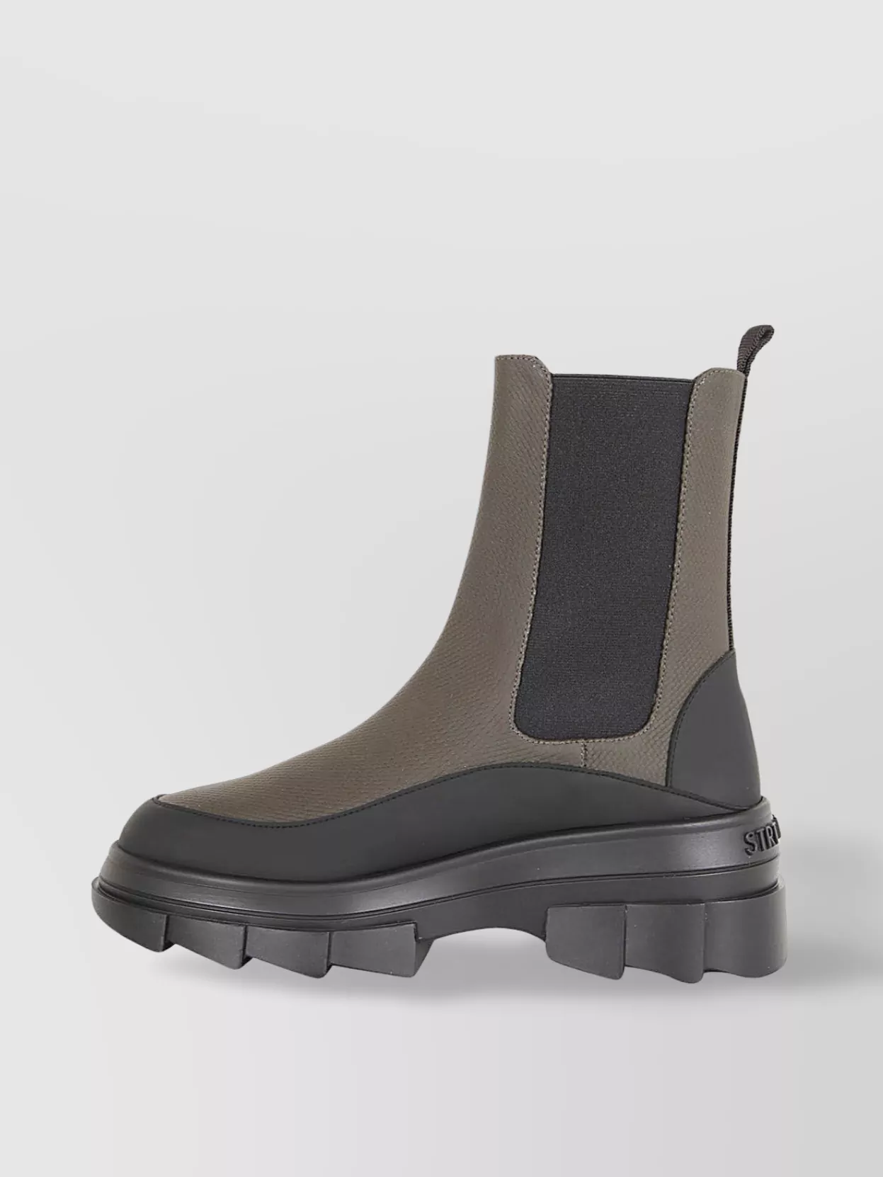 Stuart Weitzman Chunky Sole Ankle Boot With Elastic Panels